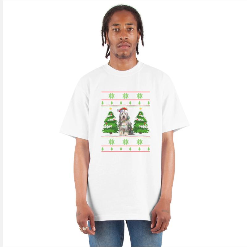 Bearded Collie Dog Christmas Tree Lights