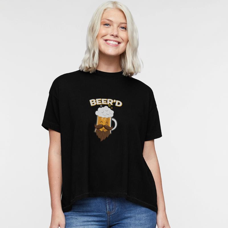Beer_D T-Shirt - Funny Beard Mustache Beer Glass