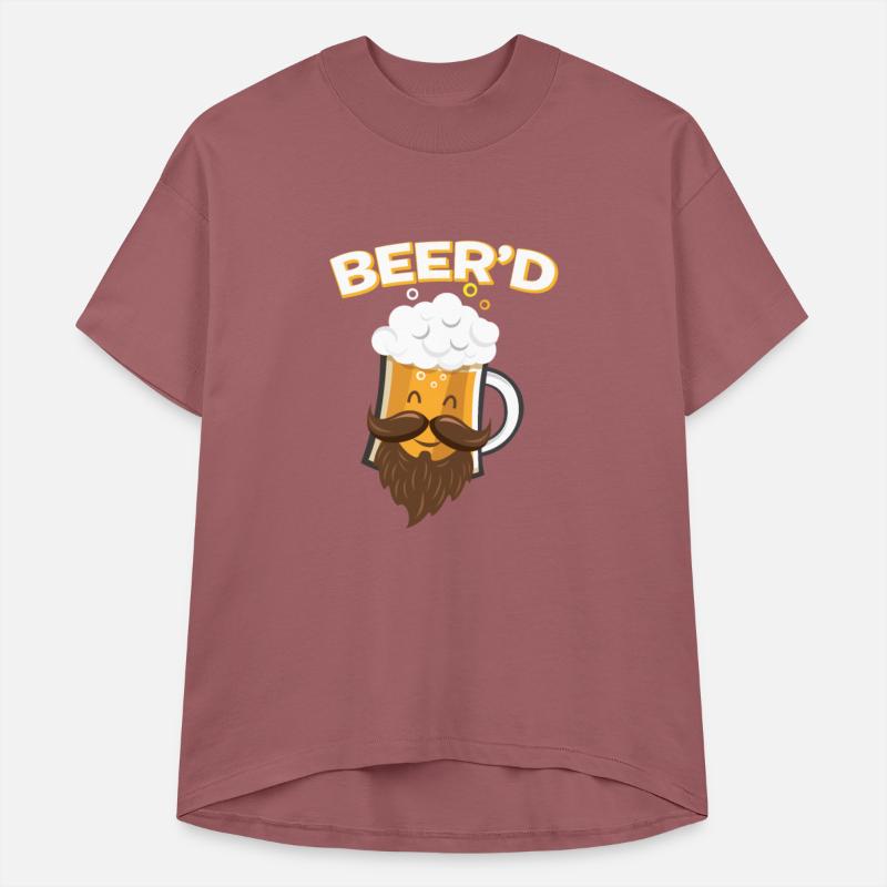 Beer_D T-Shirt - Funny Beard Mustache Beer Glass