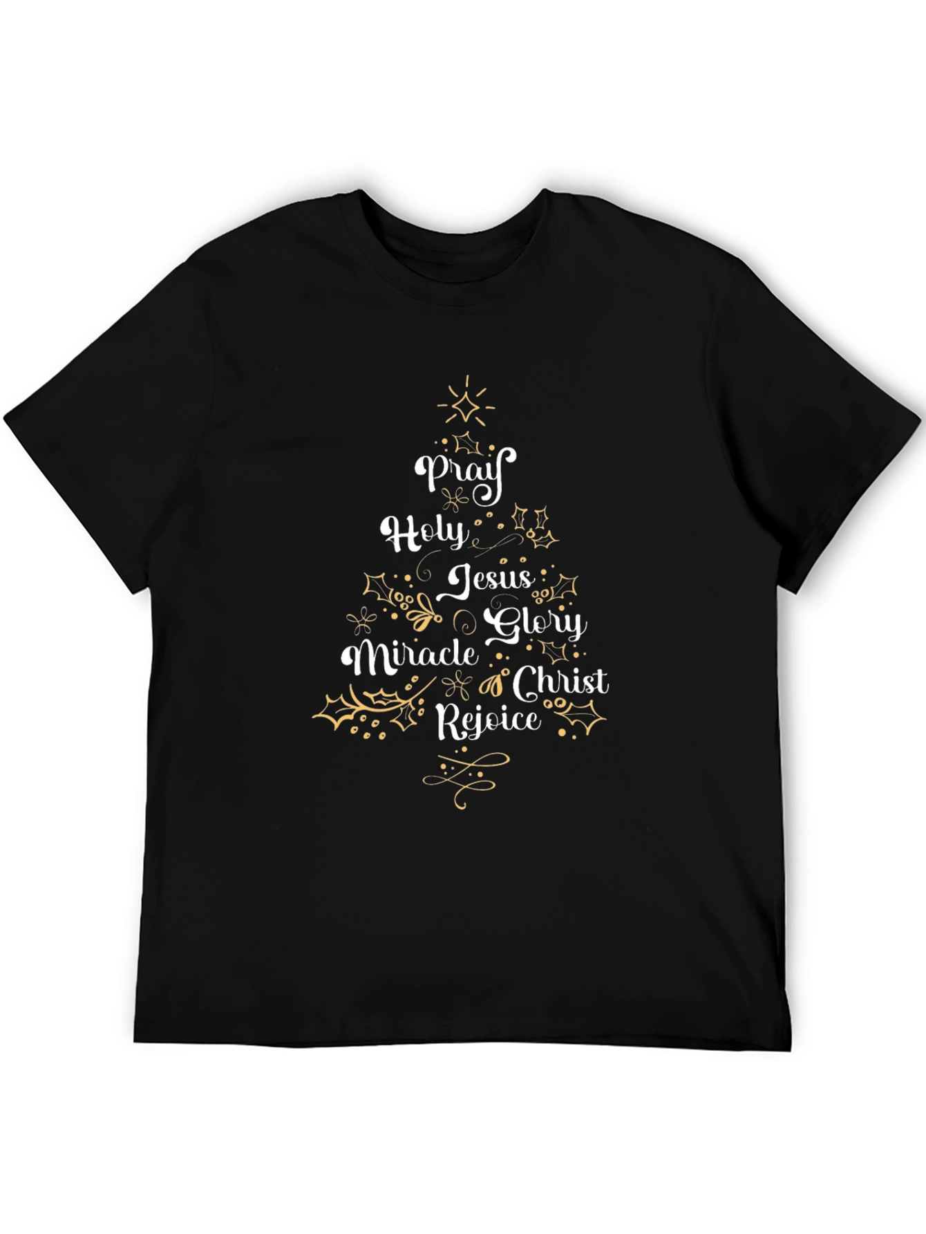 Pray Holy Christmas Graphic Tee