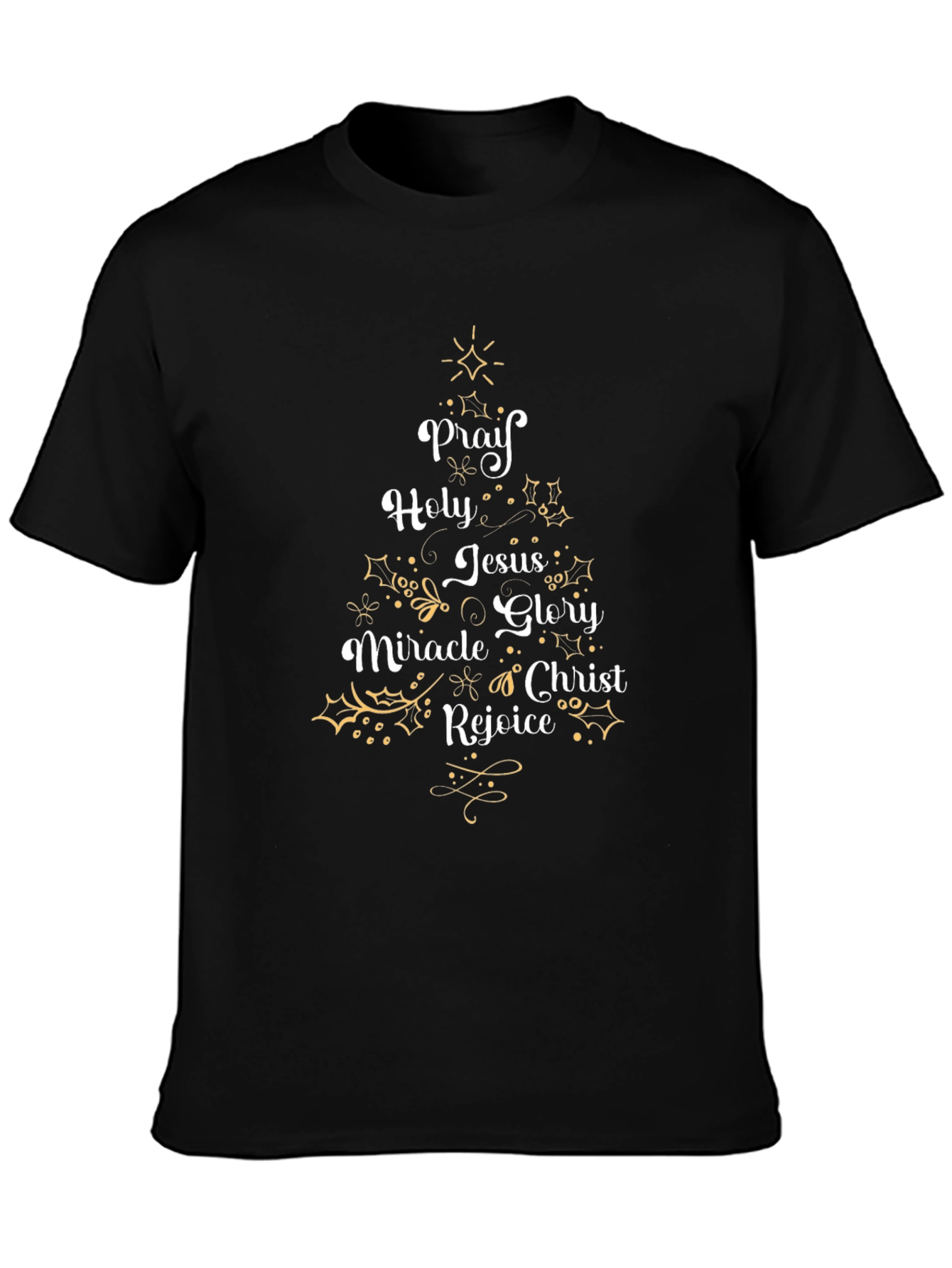 Pray Holy Christmas Graphic Tee
