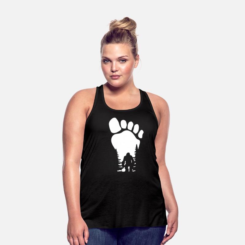 Big Foot Silhouette With Foot Print