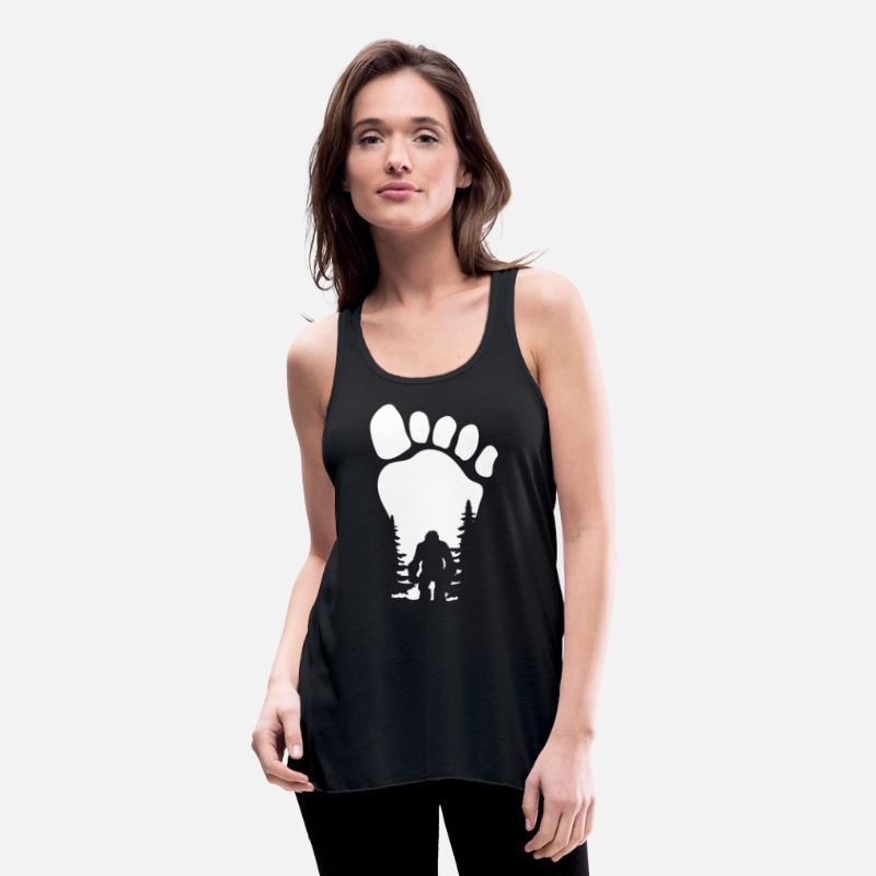 Big Foot Silhouette With Foot Print