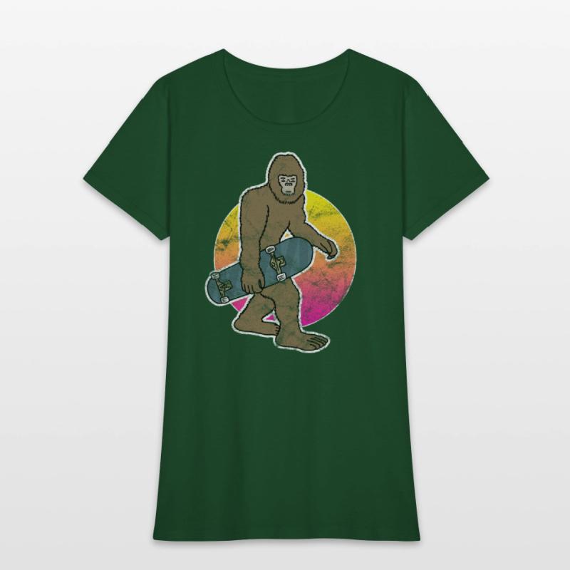 Bigfoot Skateboard Sasquatch Skateboarding Skater