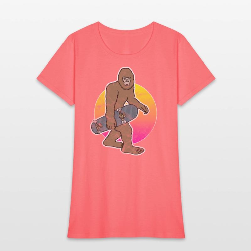 Bigfoot Skateboard Sasquatch Skateboarding Skater