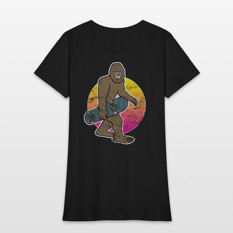 Bigfoot Skateboard Sasquatch Skateboarding Skater