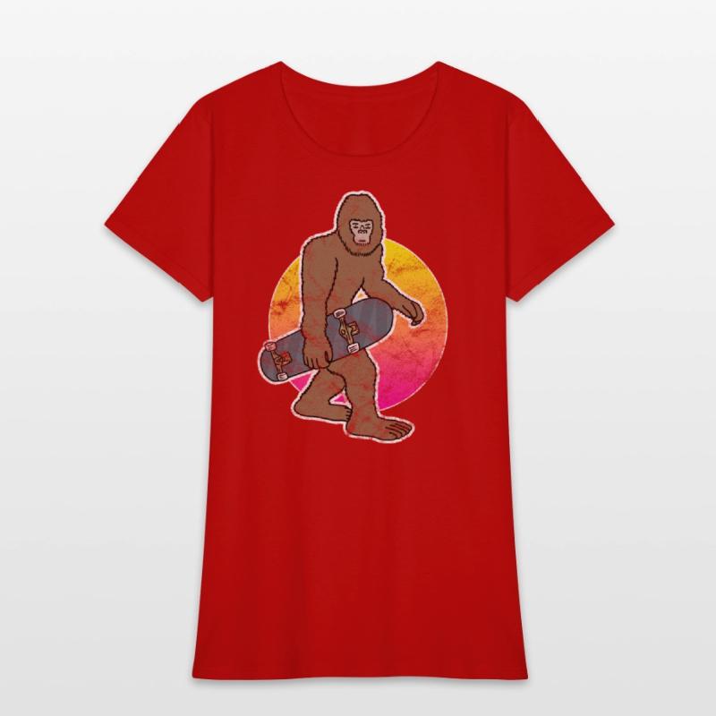 Bigfoot Skateboard Sasquatch Skateboarding Skater