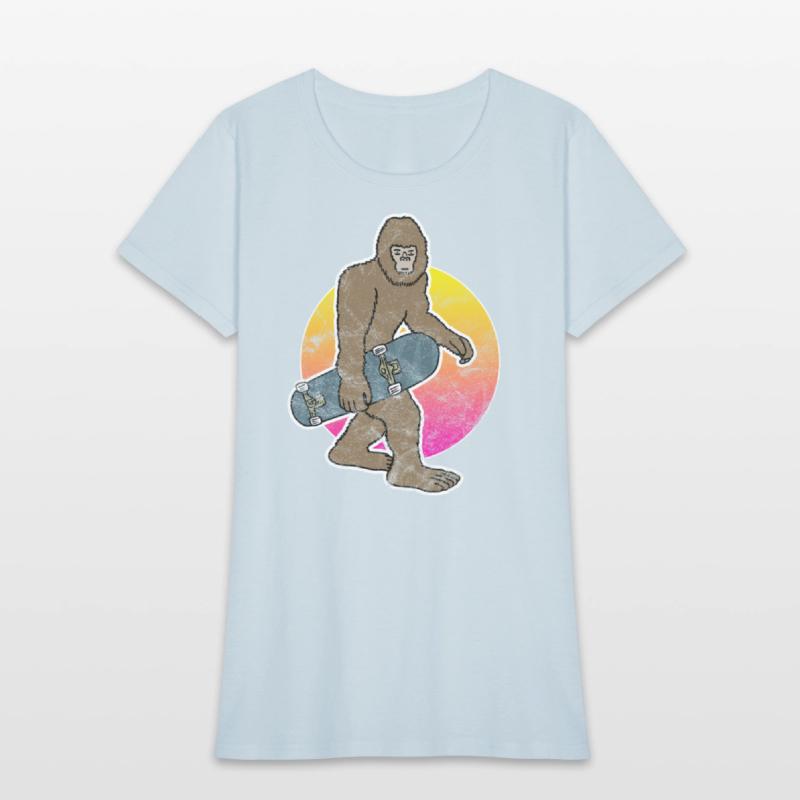 Bigfoot Skateboard Sasquatch Skateboarding Skater