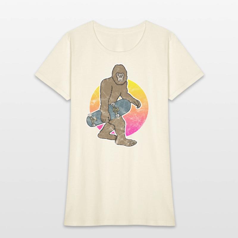 Bigfoot Skateboard Sasquatch Skateboarding Skater