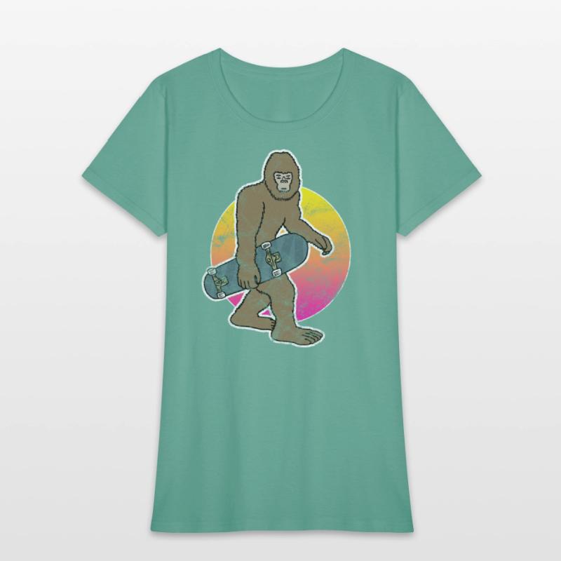 Bigfoot Skateboard Sasquatch Skateboarding Skater
