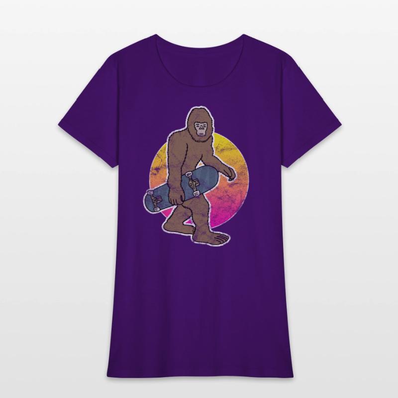 Bigfoot Skateboard Sasquatch Skateboarding Skater