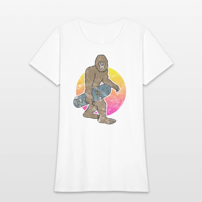 Bigfoot Skateboard Sasquatch Skateboarding Skater