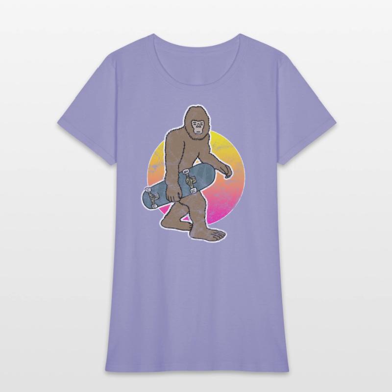 Bigfoot Skateboard Sasquatch Skateboarding Skater