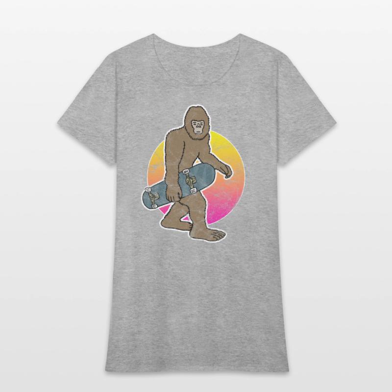 Bigfoot Skateboard Sasquatch Skateboarding Skater