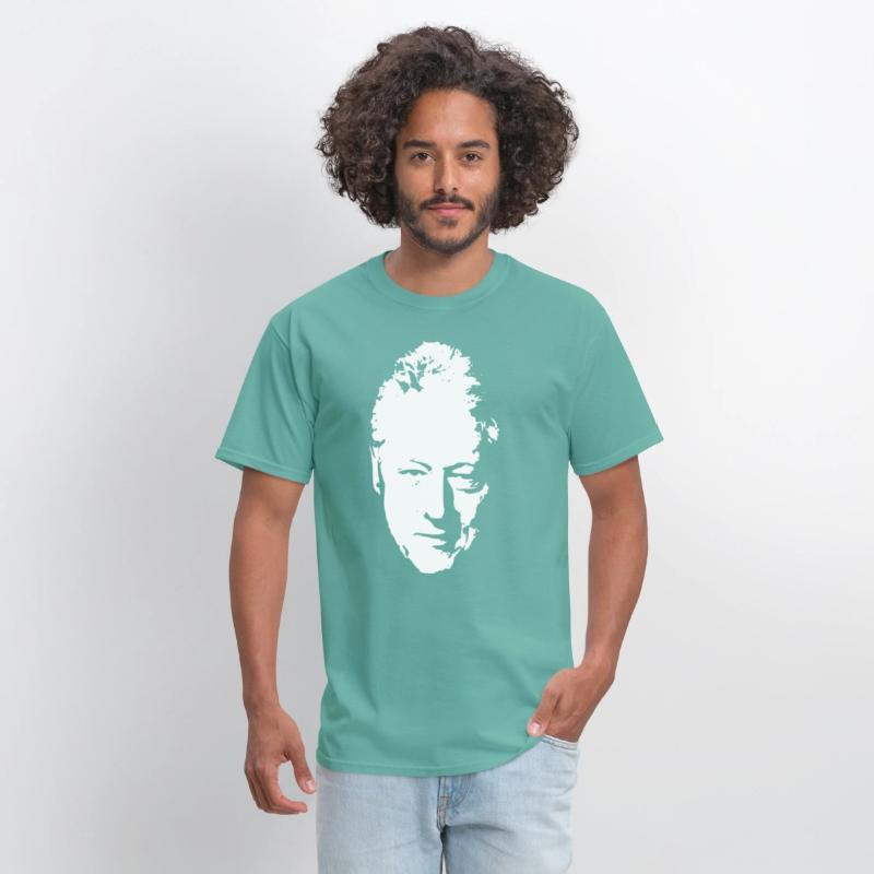 Bill Clinton White On Black Pop Art