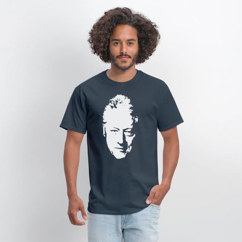 Bill Clinton White On Black Pop Art