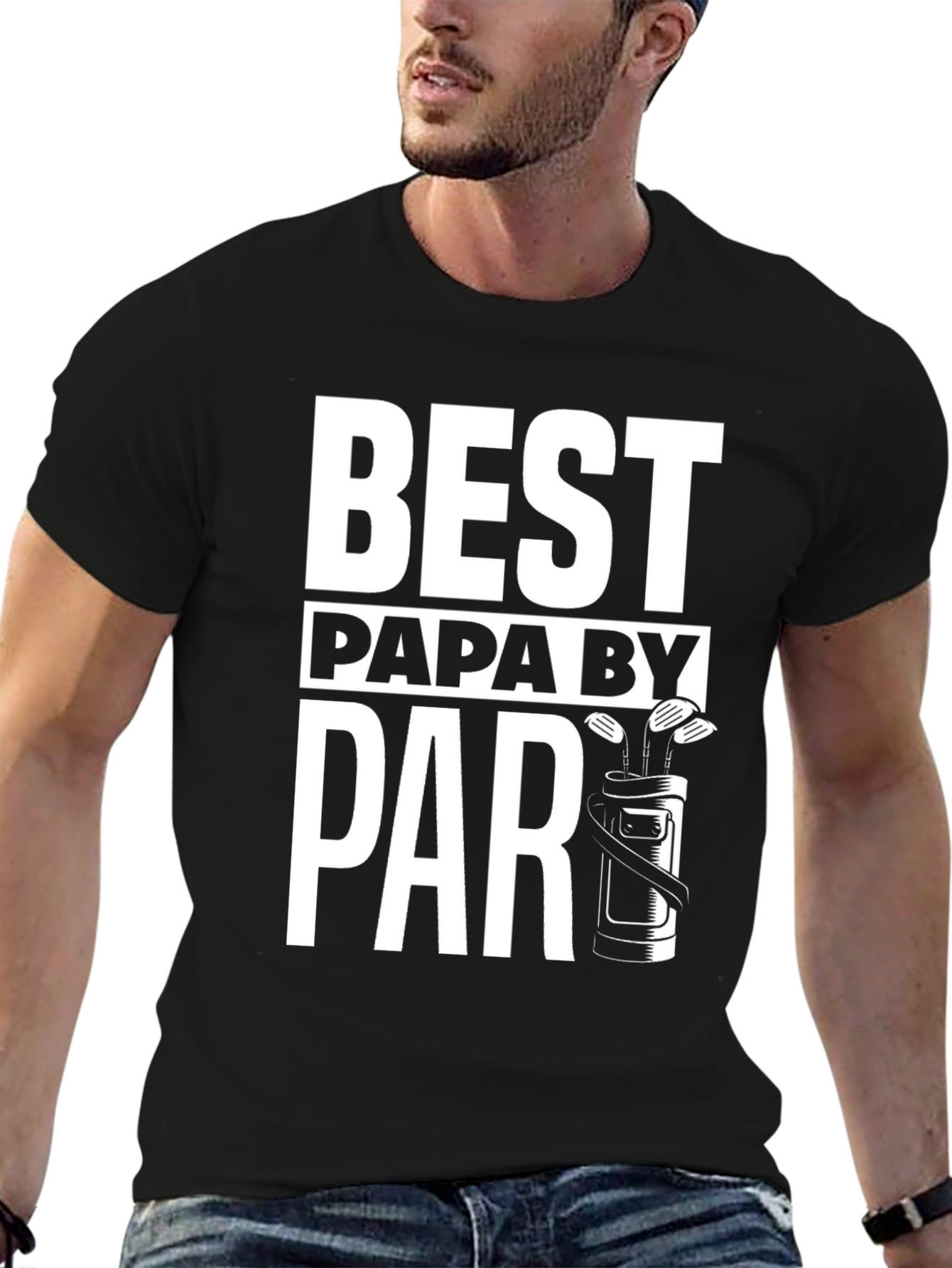 Best Papa By Par Golf T-Shirt Fathers Day Tee