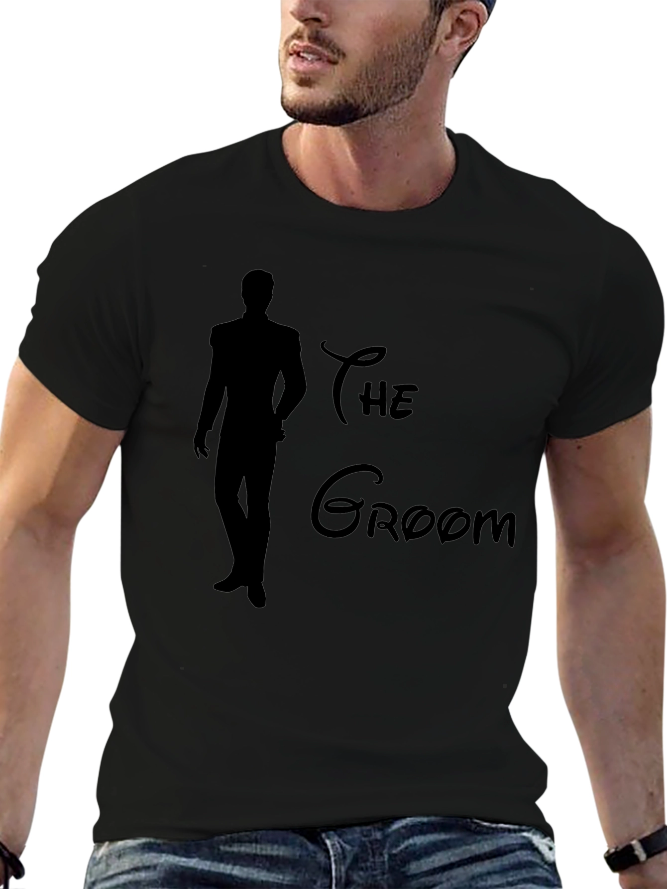 The Groom Black Graphic Tee