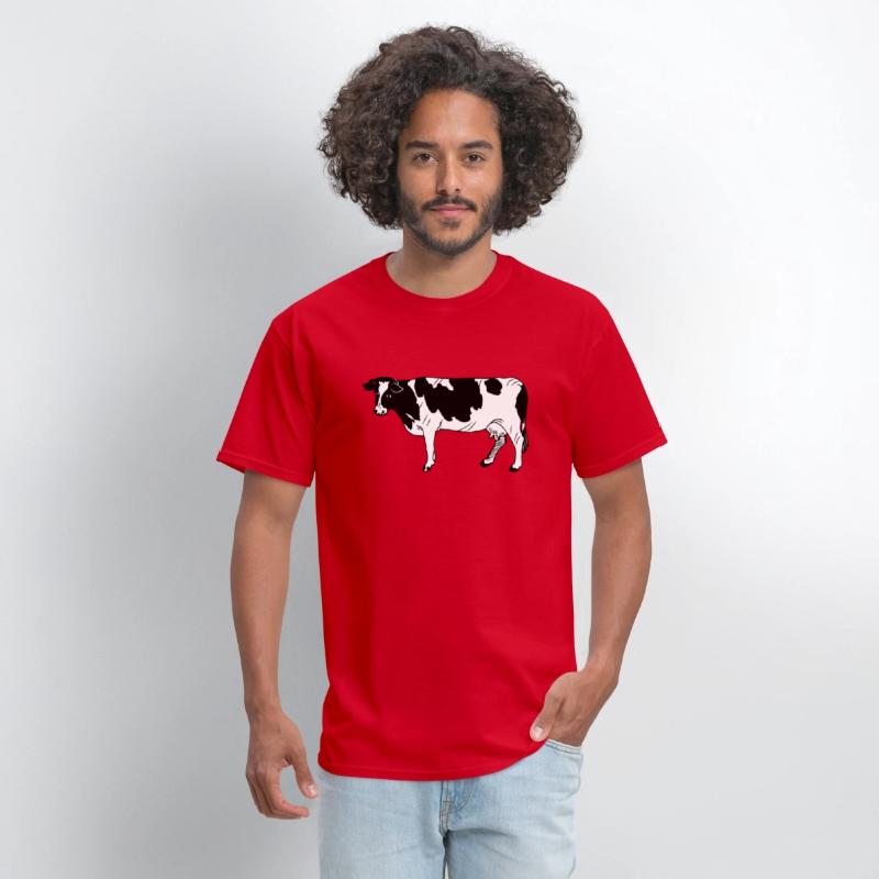 Black-and-white cow