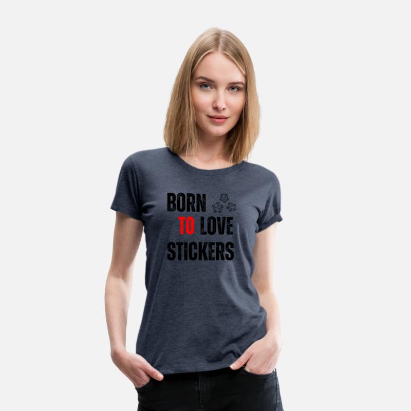 Black Orange Yellow Modern Born To LOVE Stickers