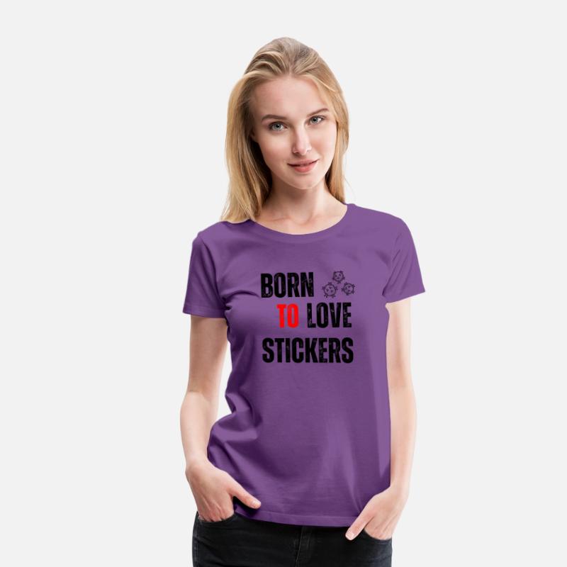 Black Orange Yellow Modern Born To LOVE Stickers