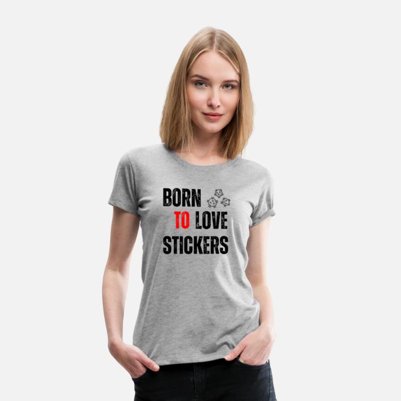 Black Orange Yellow Modern Born To LOVE Stickers