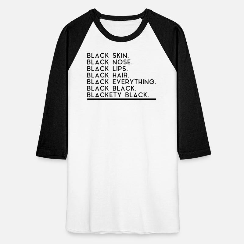 Black skin black nose black lips black hair