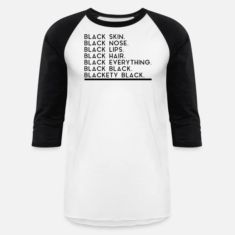 Black skin black nose black lips black hair