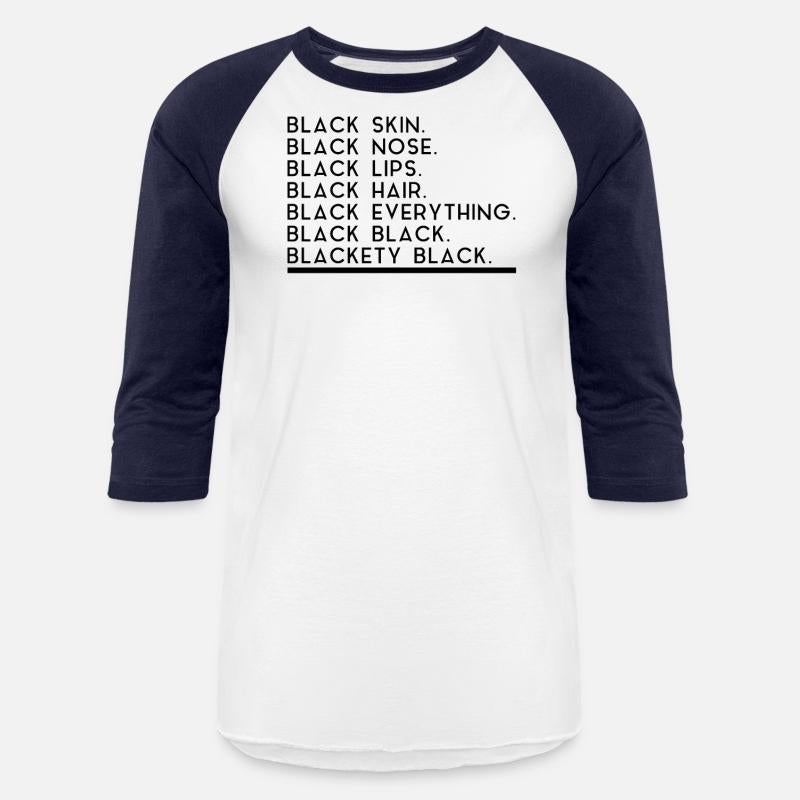 Black skin black nose black lips black hair