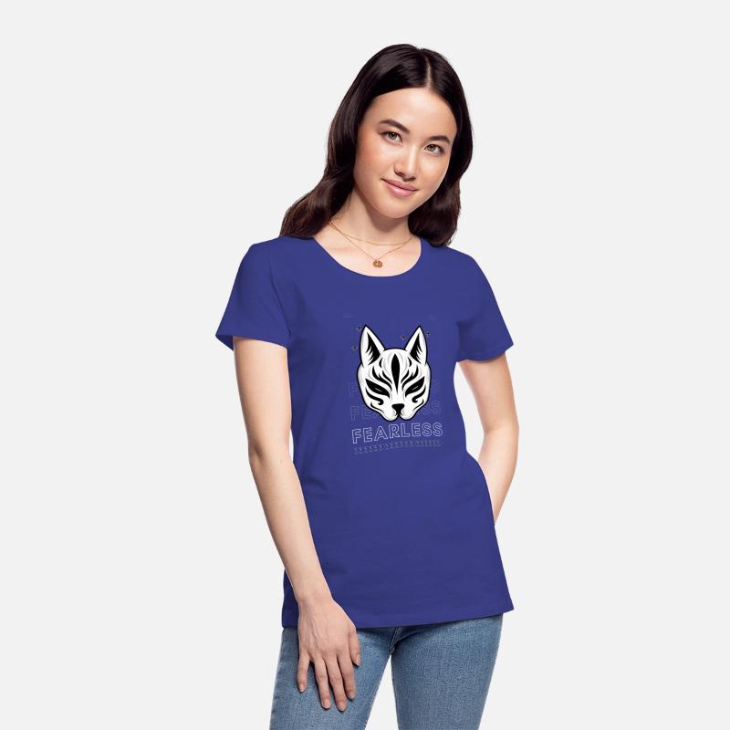Black White Modern Fearless T shirt Design