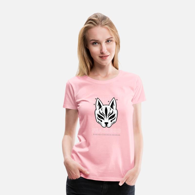 Black White Modern Fearless T shirt Design