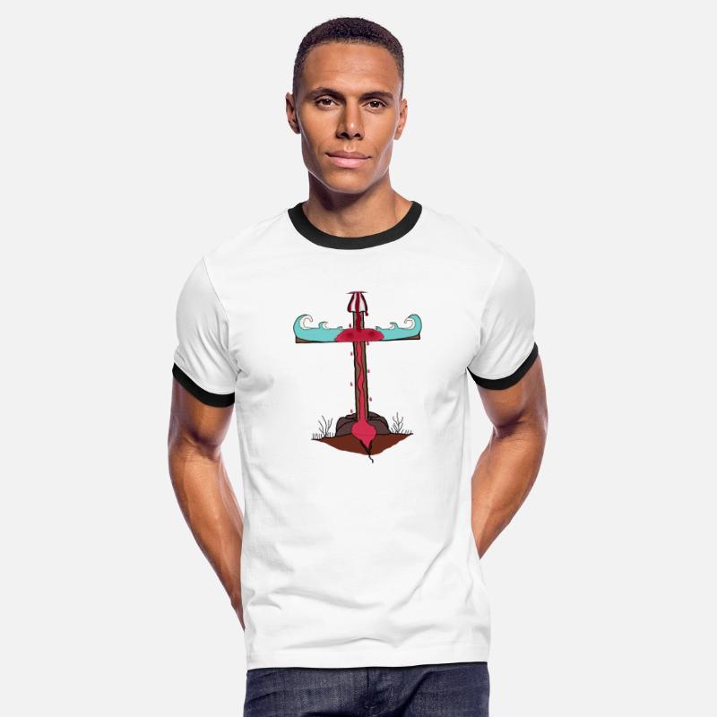 Blood and Water Cross light blue