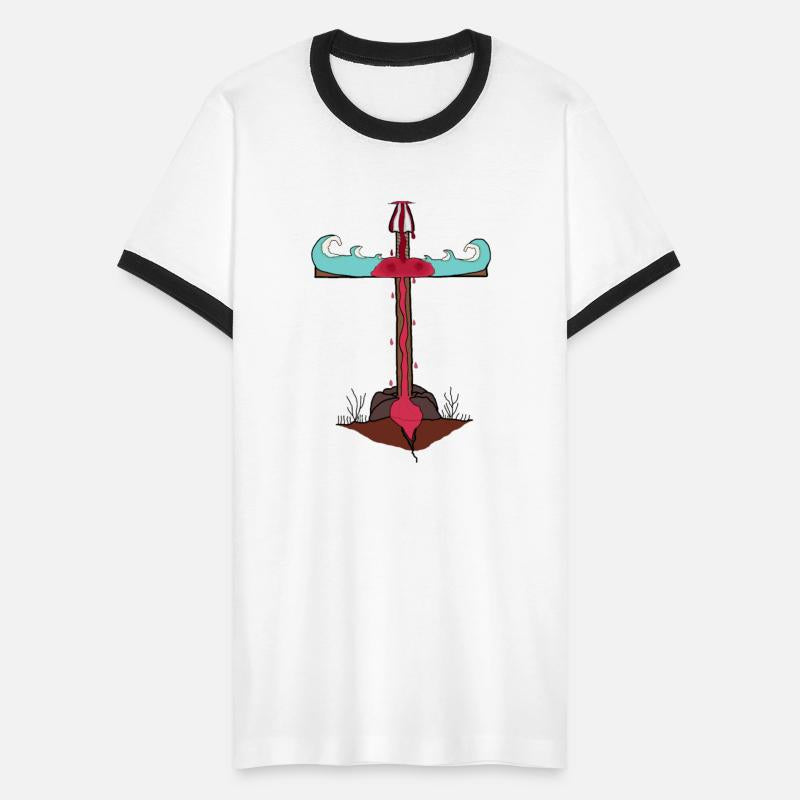 Blood and Water Cross light blue