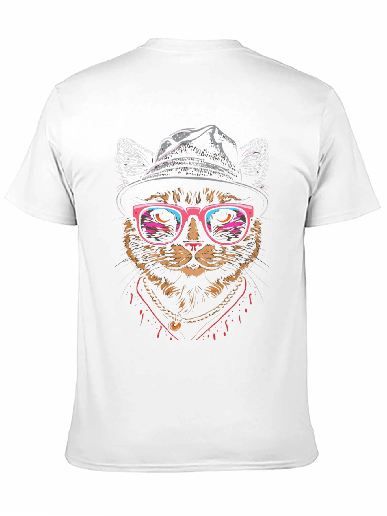 Cool Cat Graphic Tee - Funky Feline Style