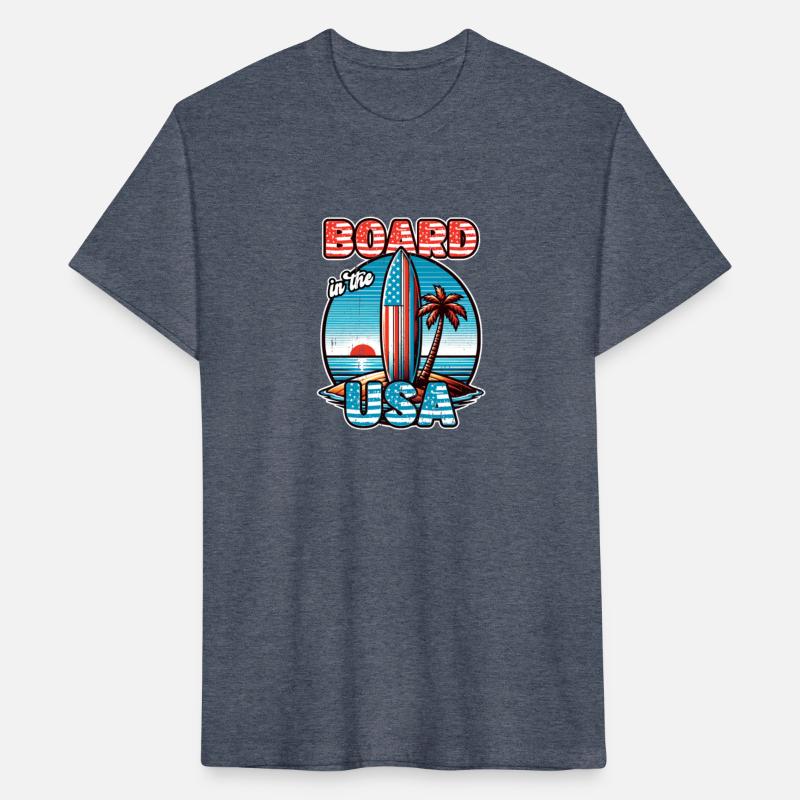 Board in the USA Patriotic Summer Surfboard