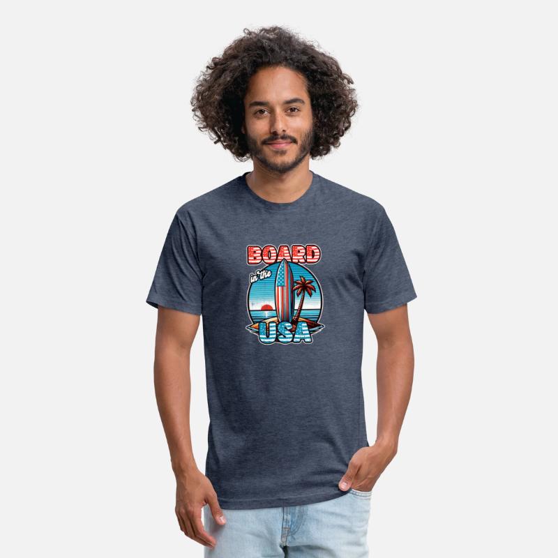 Board in the USA Patriotic Summer Surfboard