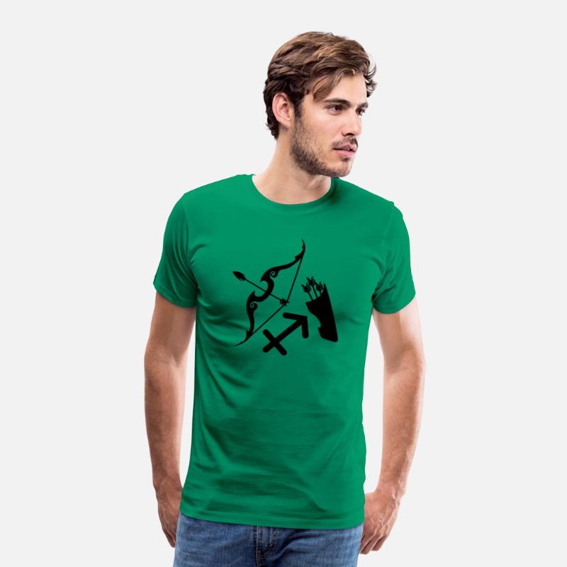 Bow and arrow with logo zodiac sign
