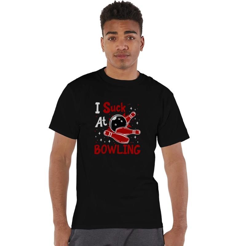 Bowling Shirt Funny I Suck at Bowlers Funny