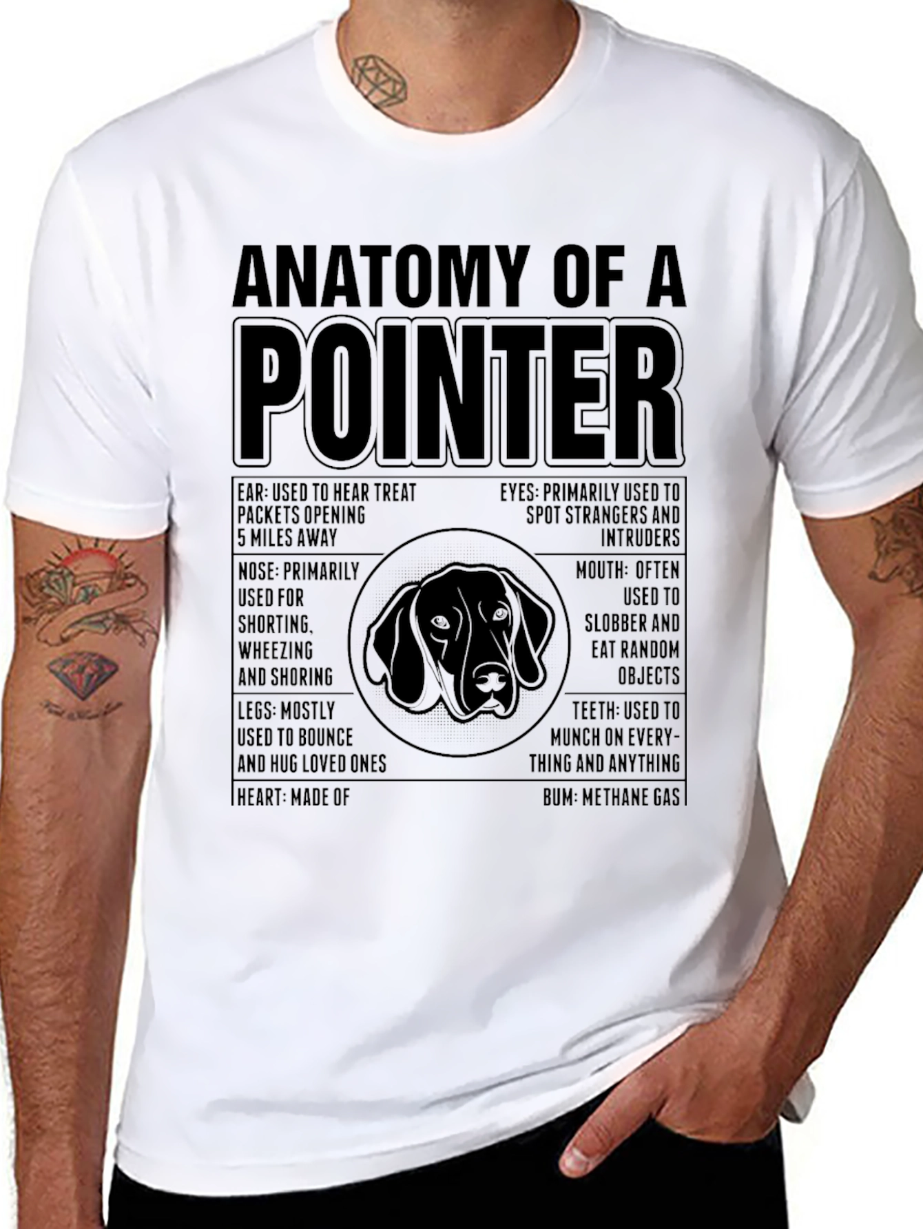 Anatomy of a Pointer Dog T-Shirt