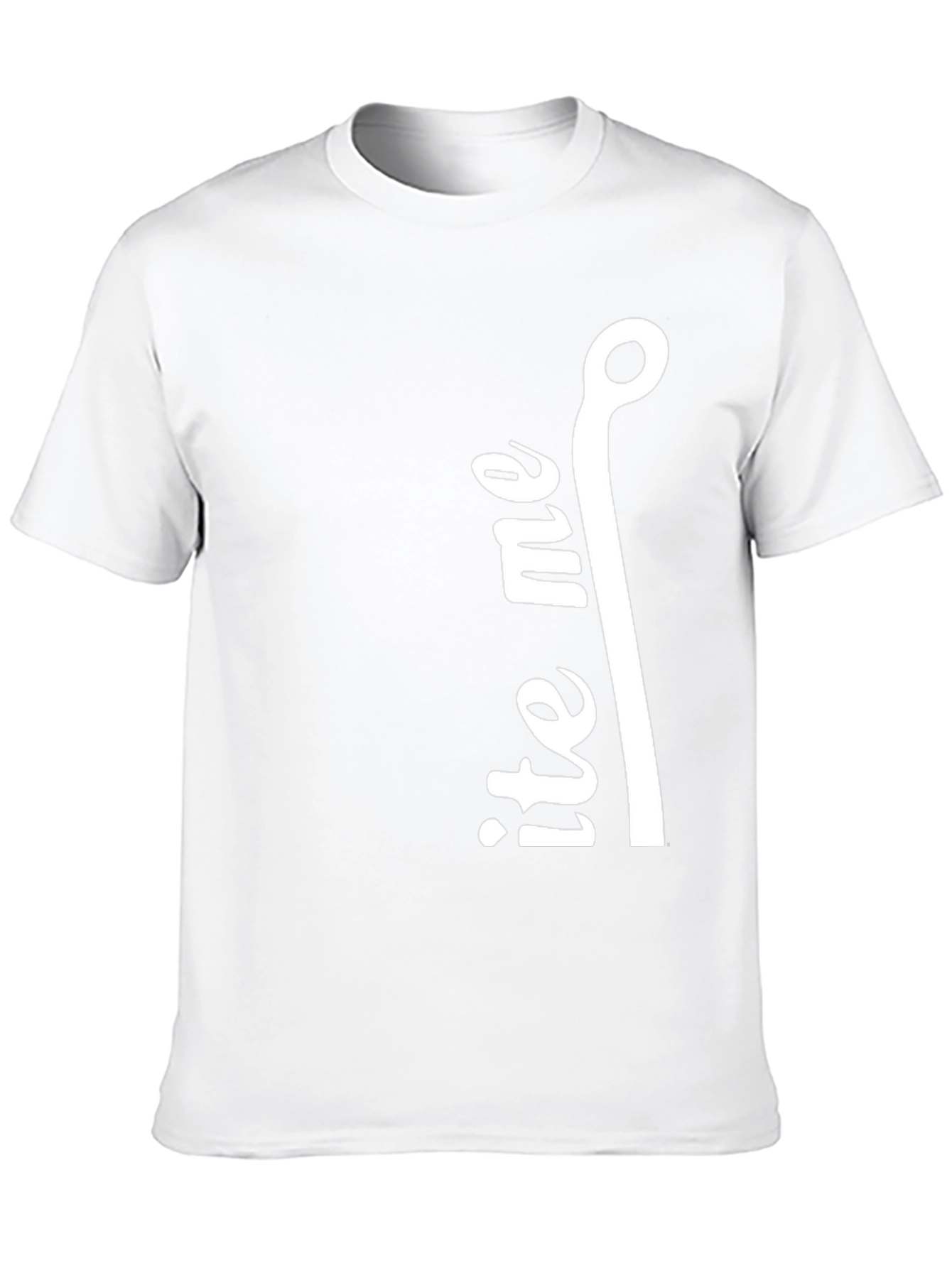 Bite Me Fishing Hook Graphic Tee - Black Cotton