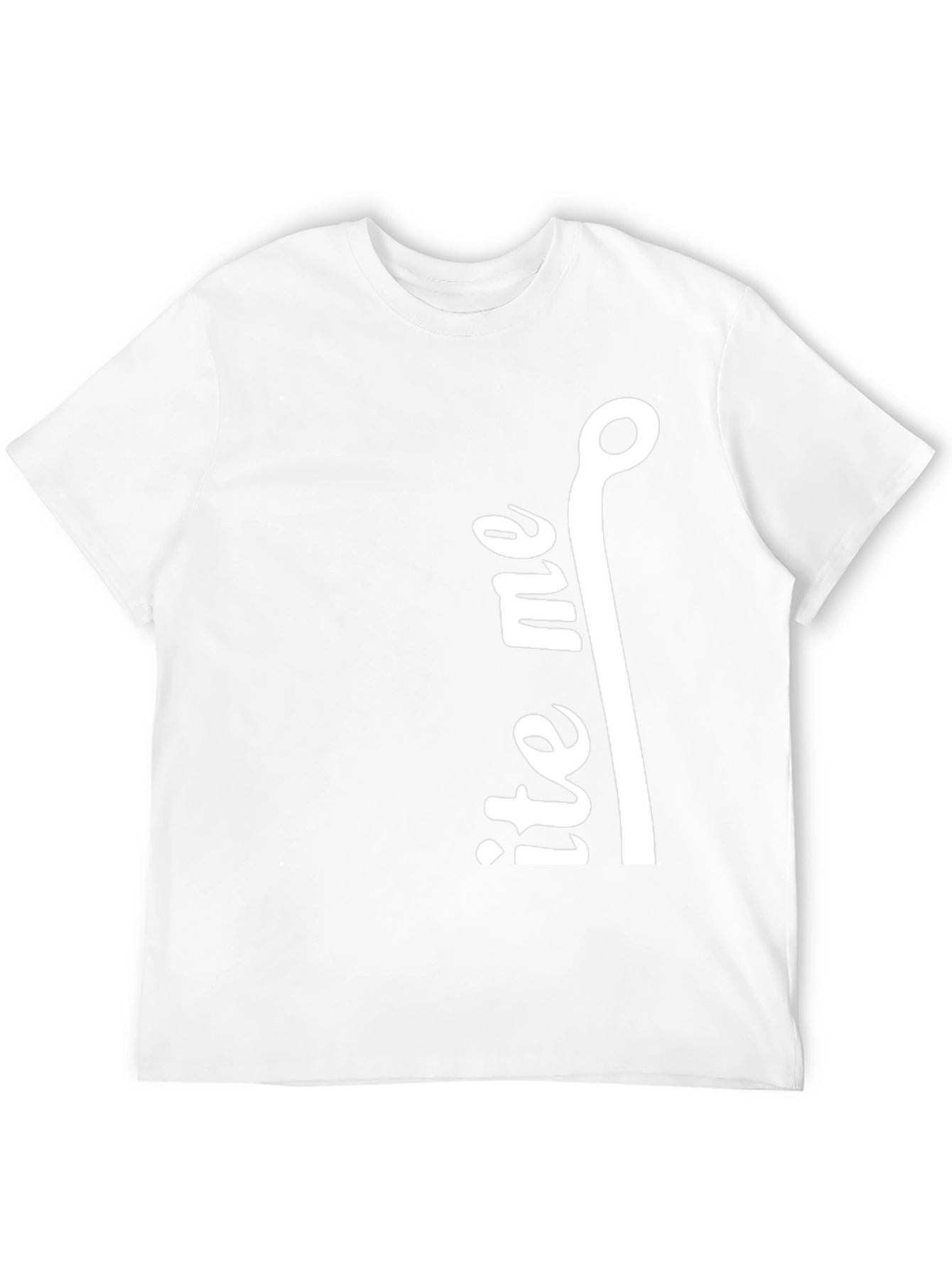 Bite Me Fishing Hook Graphic Tee - Black Cotton