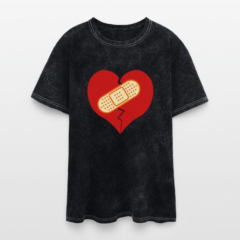 broken heart with bandaid