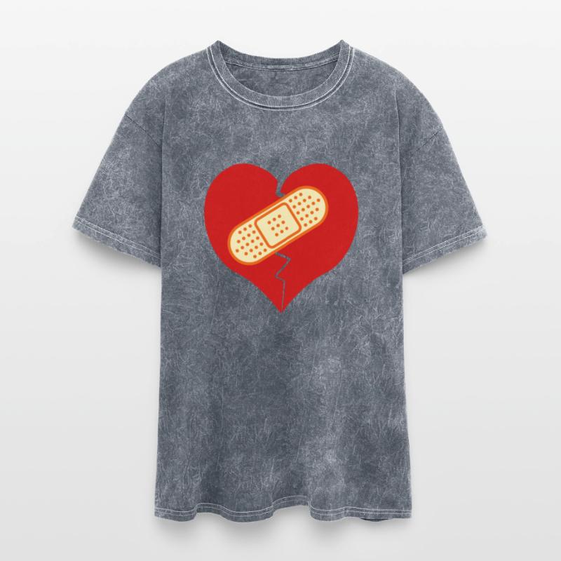broken heart with bandaid