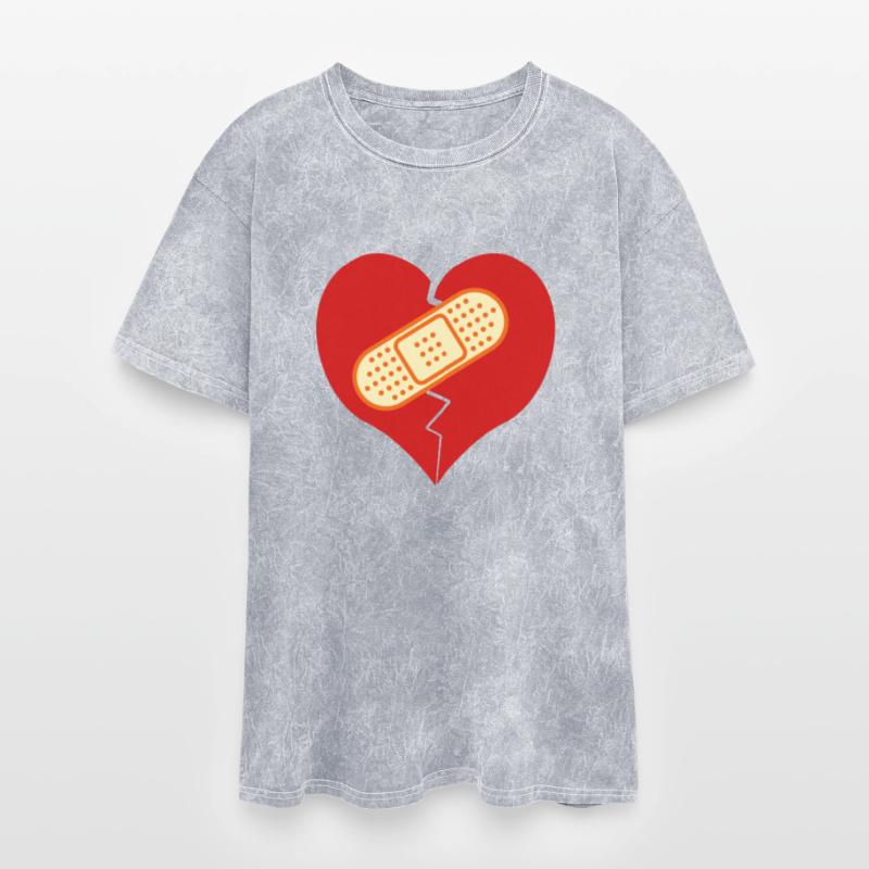 broken heart with bandaid