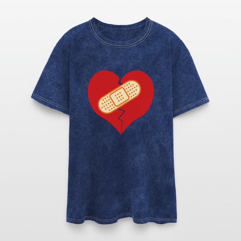 broken heart with bandaid