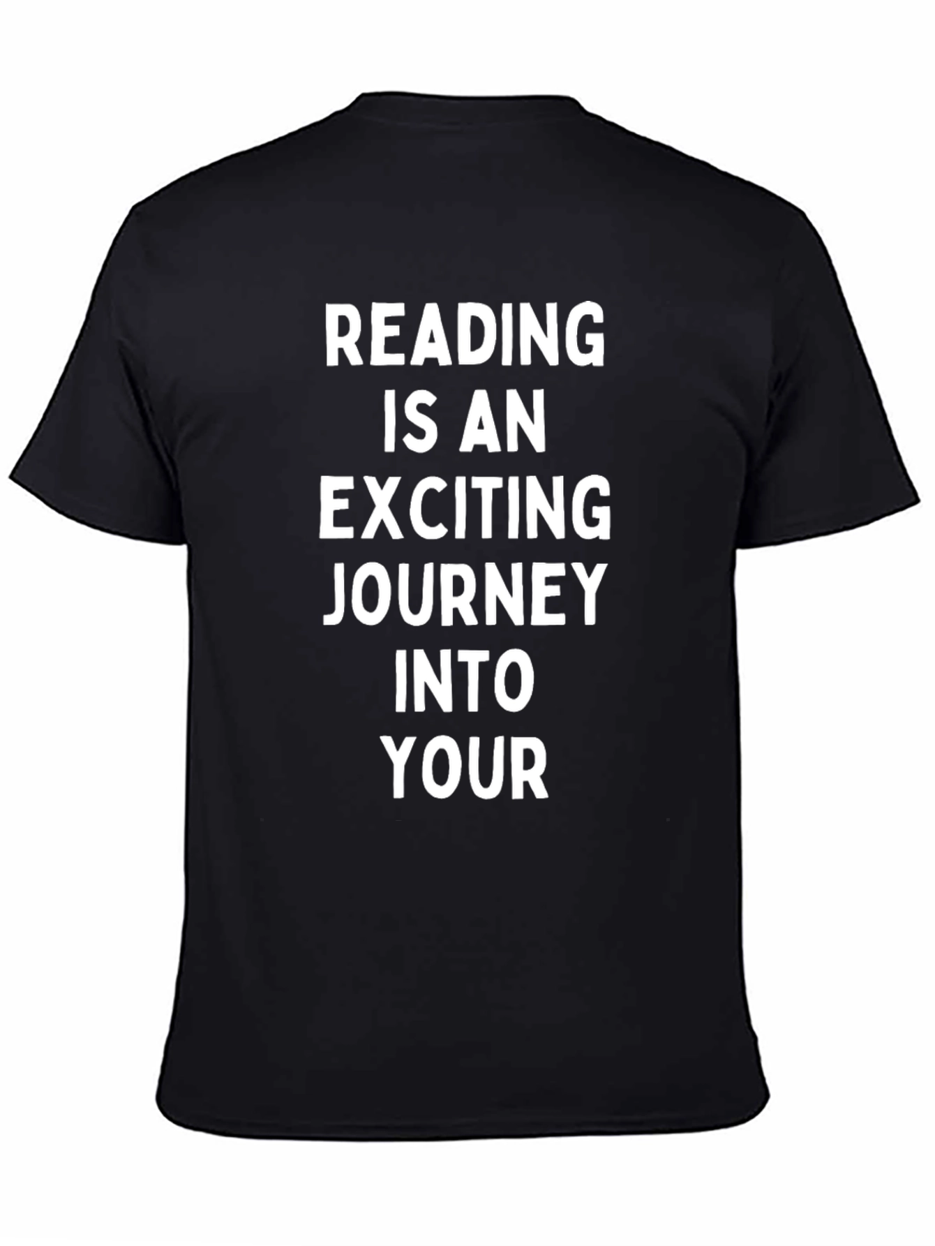 Reading is an Exciting Journey Black T-Shirt
