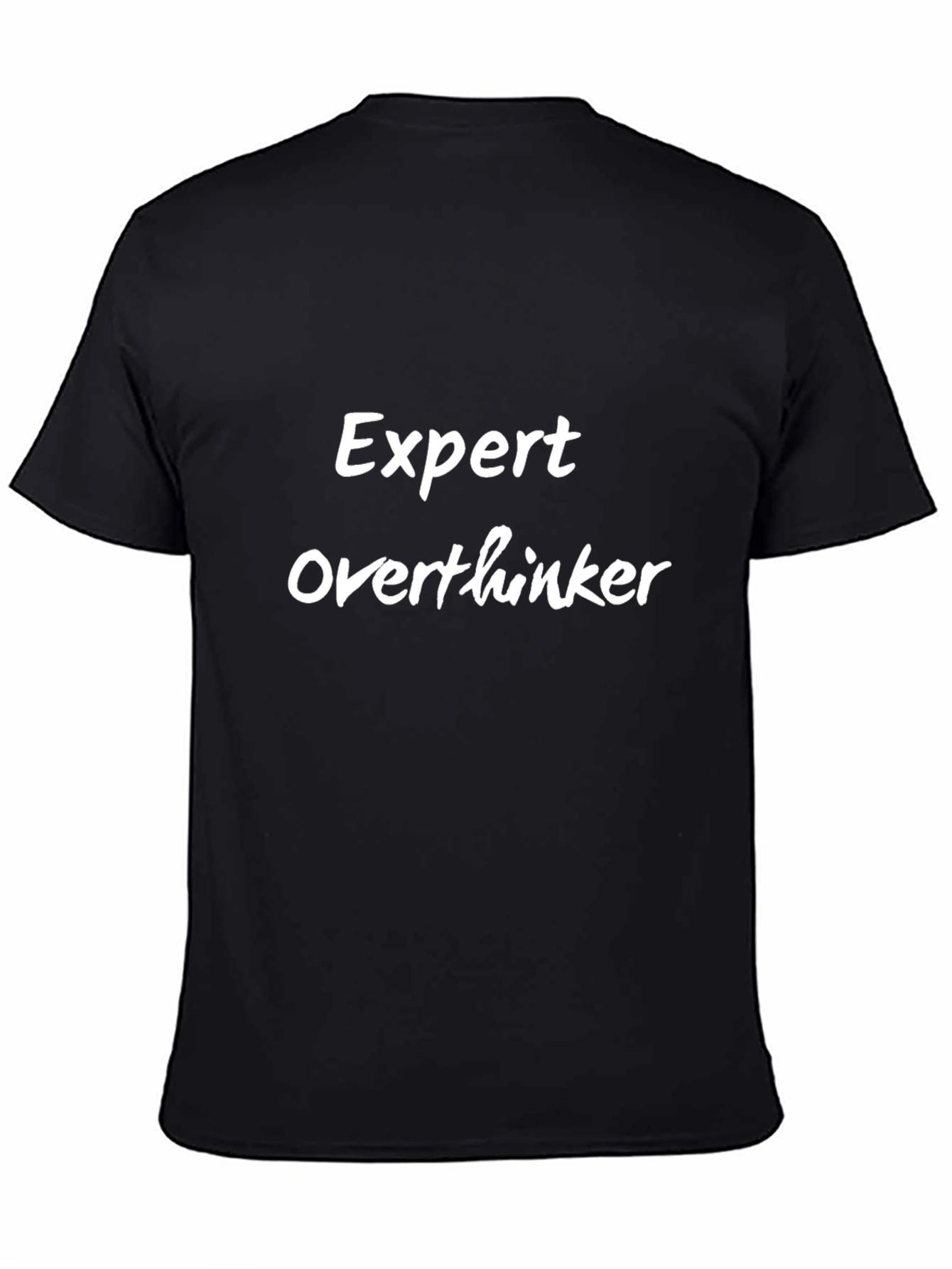 Expert Overthinker Black T-Shirt