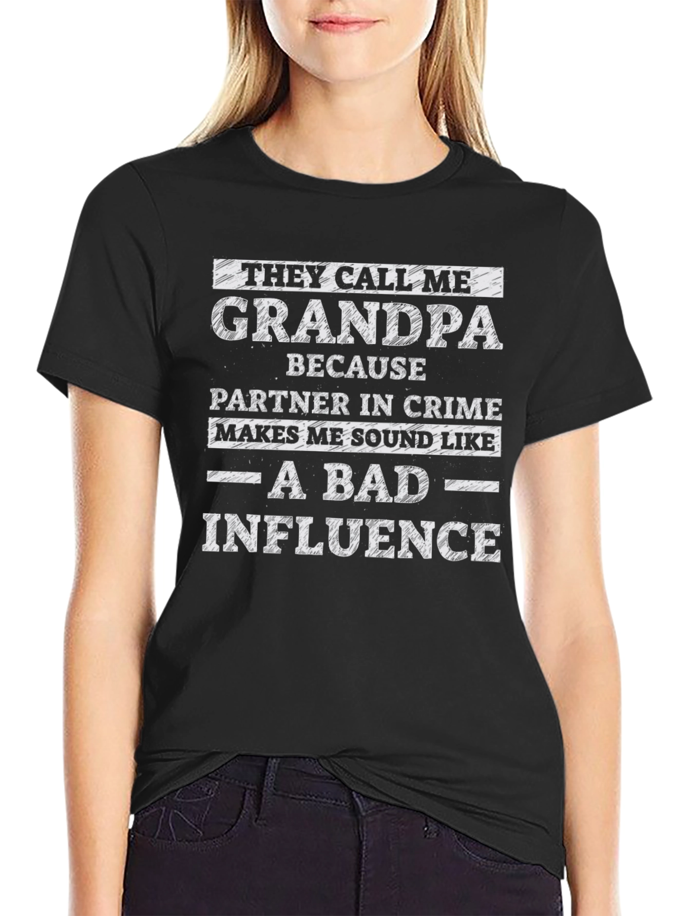 Grandpa Bad Influence Graphic T-Shirt