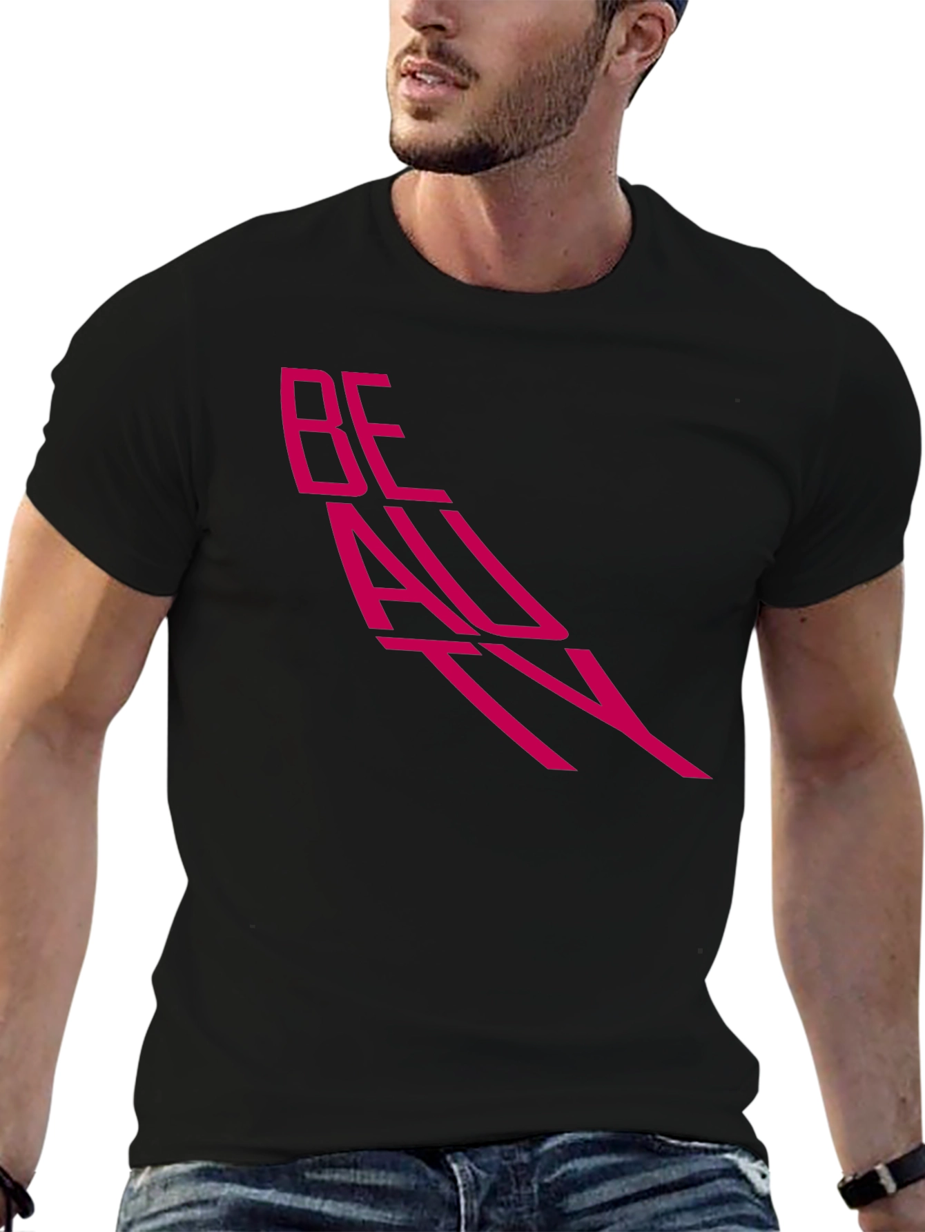 Beauty Graphic Black T-Shirt - Modern Style
