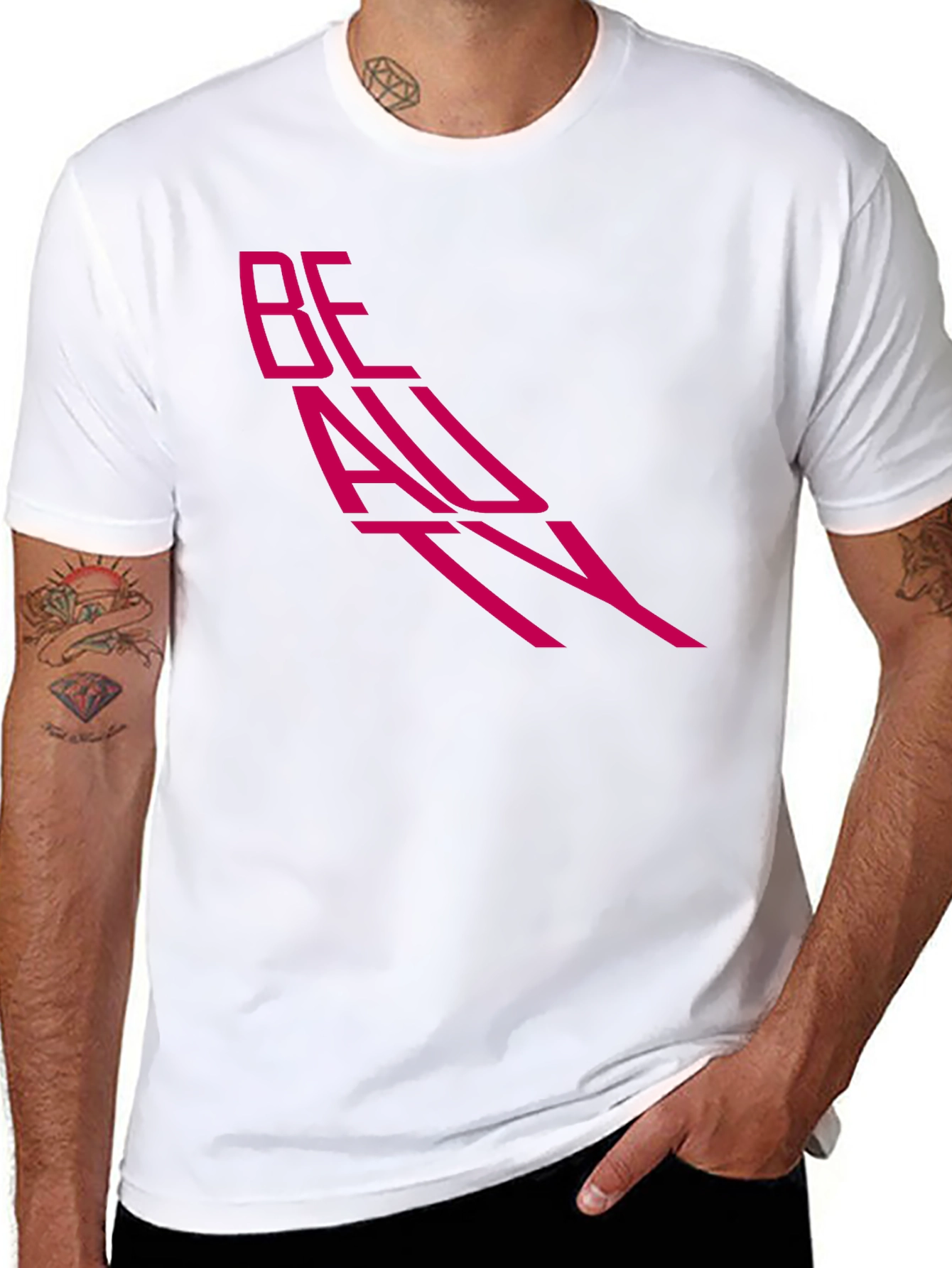 Beauty Graphic Black T-Shirt - Modern Style